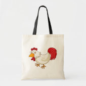 Cartoon Kip Tote Tas (Voorkant)