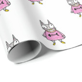 Cartoon Kitten Cadeaupapier (Rol Hoek)