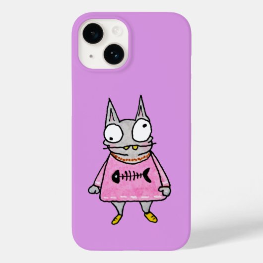 Cartoon Kitten Case-Mate iPhone Case (Achterkant)