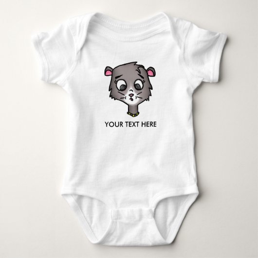 Cartoon Kitten Creeper Romper (Voorkant)