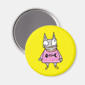 Cartoon Kitten Magneet (Voorkant / Achterkant)