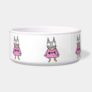 Cartoon Kitten Voerbakje