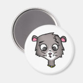 Cartoon kittenmagneet magneet (Voorkant / Achterkant)