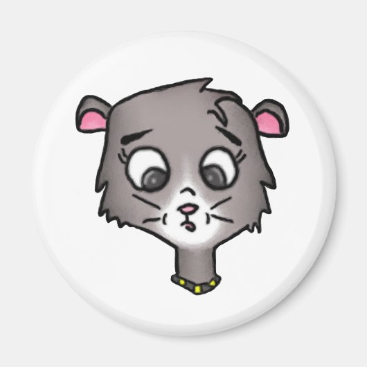 Cartoon kittenmagneet magneet (Voorkant)