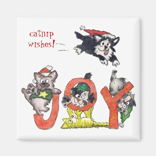 Cartoon Kittens Joy Magnet (Voorkant)