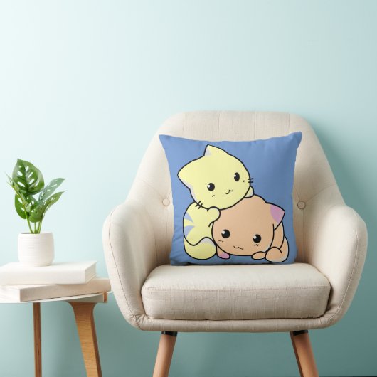 cartoon kittens kussen (Stoel)