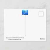 Cartoon Kiwi Bird Briefkaart (Achterkant)