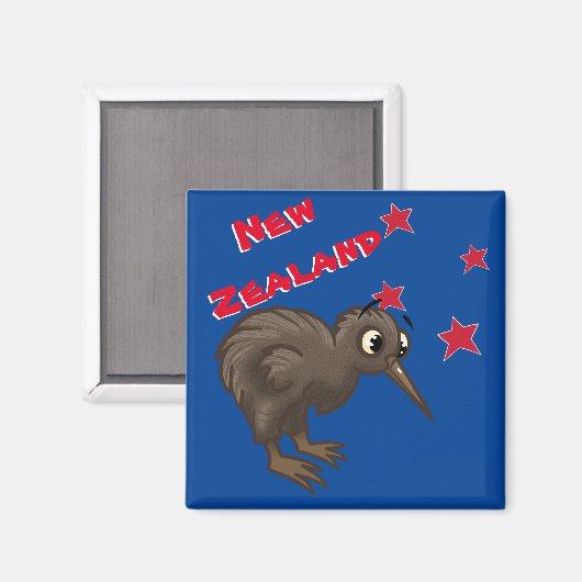 Cartoon Kiwi Bird Magneet (Voorkant / Achterkant)