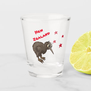 Cartoon Kiwi Bird Shot Glas