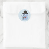 Cartoon klassieke ronde sticker (Tas)