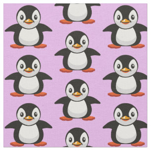 cartoon kleine pinguïn stof
