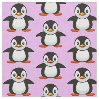 cartoon kleine pinguïn stof