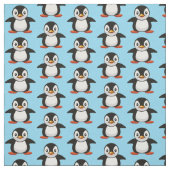 cartoon kleine pinguïn stof (Swatch)