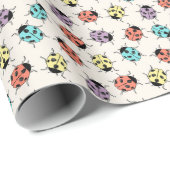 Cartoon Kleurrijke lieveheersbeestjes inpakpapier (Rol Hoek)