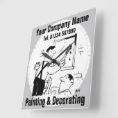 Cartoon-klok voor schilderen en decorteren vierkante klok (Hoek)