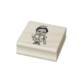 Cartoon knappe etnische prins rubberstempel (Stempel)