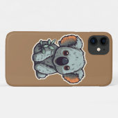 CARTOON KOALA BEER Case-Mate iPhone CASE (Achterkant (horizontaal))
