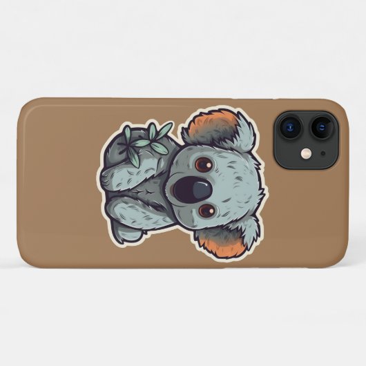 CARTOON KOALA BEER Case-Mate iPhone CASE (Achterkant (horizontaal))