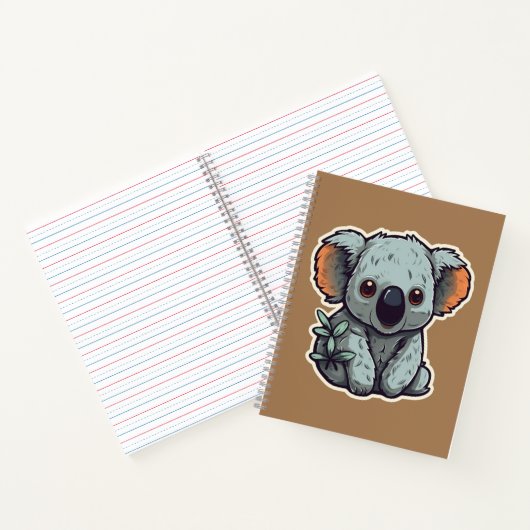 CARTOON KOALA BEER NOTITIEBOEK (Binnen)