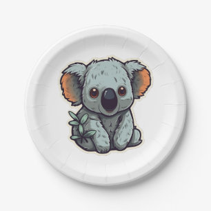 CARTOON KOALA BEER PAPIEREN BORDJE
