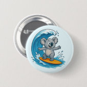 Cartoon Koala Beer Ronde Button 5,7 Cm (Voorkant /achterkant)