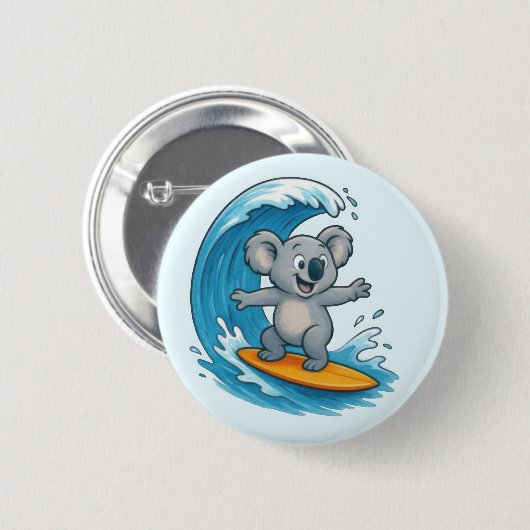 Cartoon Koala Beer Ronde Button 5,7 Cm (Voorkant /achterkant)