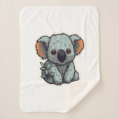 CARTOON KOALA BEER SHERPA DEKEN (Voorkant)