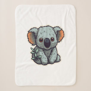 CARTOON KOALA BEER SHERPA DEKEN