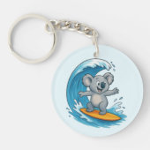 Cartoon Koala Beer Sleutelhanger (Voorkant)