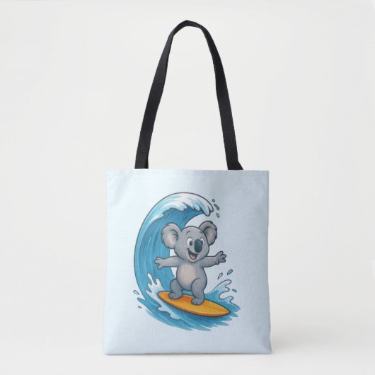 Cartoon Koala Beer Tote Bag (Voorkant)