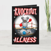 Cartoon Koala Boxer Get well kaart (Voorkant)