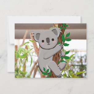 Cartoon Koala-Briefkaart C's Dream Design Briefkaart