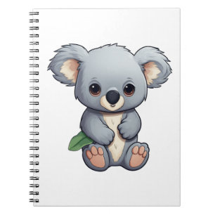Cartoon koala illustratie notitieboek