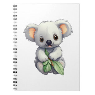 Cartoon koala illustratie notitieboek