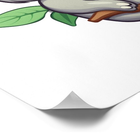 Cartoon koala illustratie poster (Hoek)