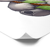 Cartoon koala illustratie poster (Hoek)