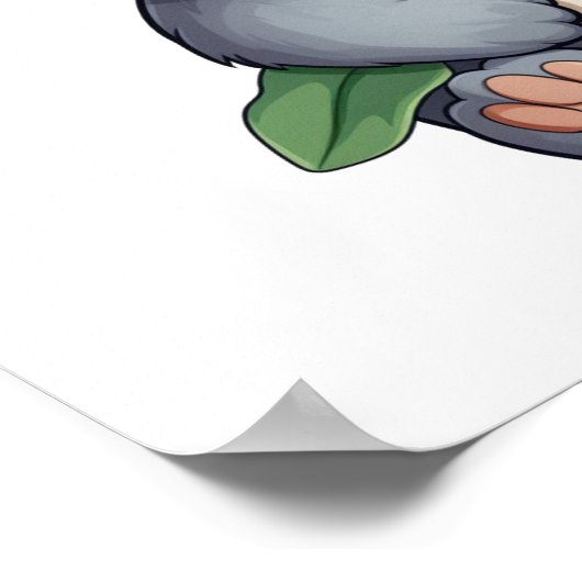 Cartoon koala illustratie poster (Hoek)