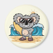 Cartoon Koala Magneet (Voorkant)