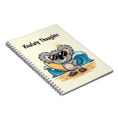 Cartoon Koala Notitieboek (Rechterzijde)