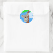 Cartoon Koala Ronde Sticker (Tas)