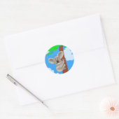 Cartoon Koala Ronde Sticker (Envelop)