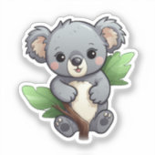 Cartoon koala sticker (Voorkant)