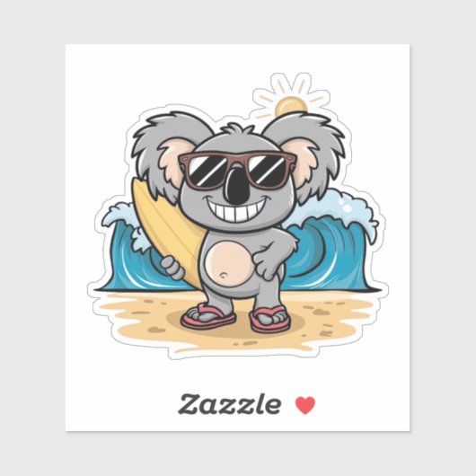 Cartoon Koala Sticker (Vel)