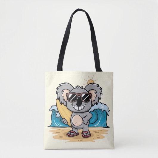 Cartoon Koala Tote Bag (Voorkant)