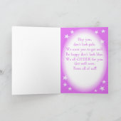 Cartoon Koala We Cheer 4U Get Well Kaart (Binnen)