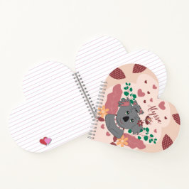 Cartoon Koalas Kind Heart-Shaped Spiral Notitieboe Notitieboek