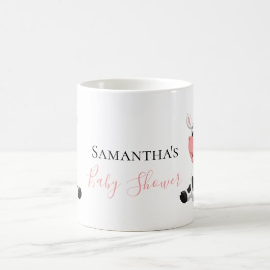 Cartoon Koe baby shower koffie mok (Center)