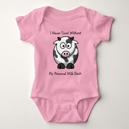 Cartoon Koe Baby T-shirt (Voorkant)