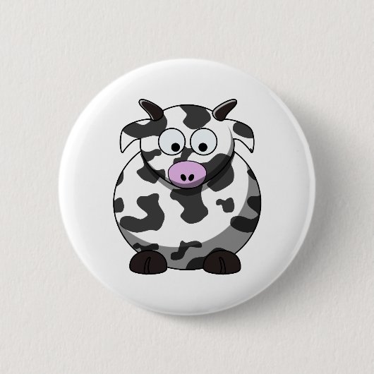 Cartoon Koe Button (Voorkant)