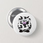 Cartoon Koe Button (Voorkant /achterkant)